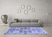 Machine Washable Abstract Blue Modern Rug in a Living Room, wshabs700blu