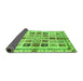 Sideview of Abstract Green Modern Rug, abs700grn