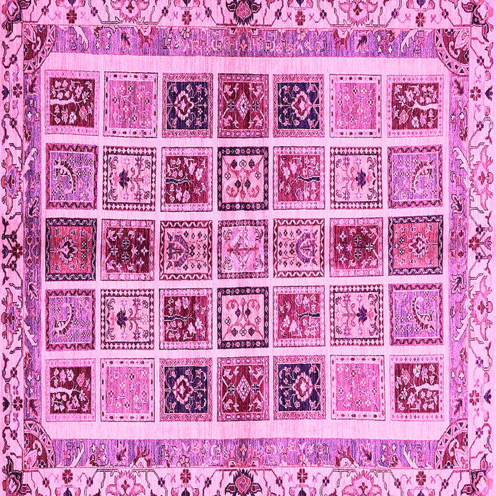 Square Abstract Pink Modern Rug, abs700pnk