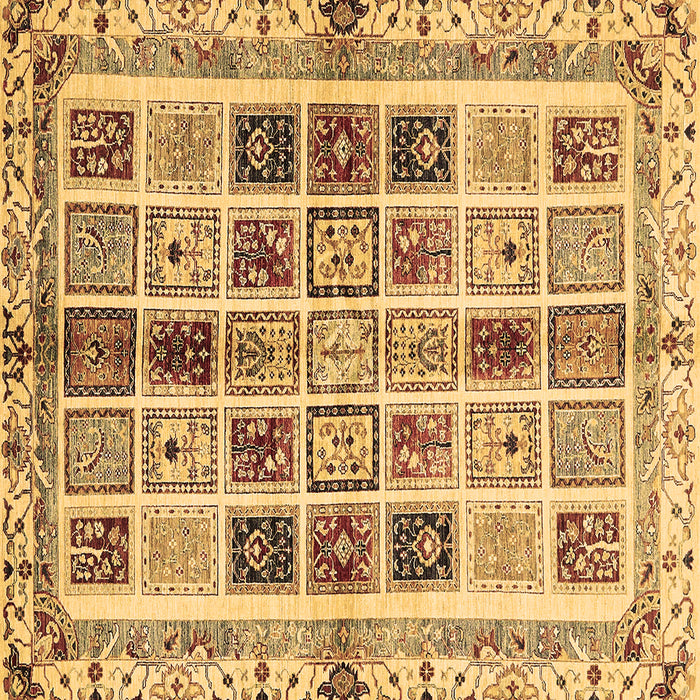 Square Machine Washable Abstract Brown Modern Rug, wshabs700brn