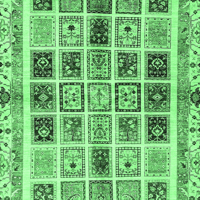 Machine Washable Abstract Emerald Green Modern Area Rugs, wshabs700emgrn