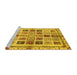 Sideview of Machine Washable Abstract Yellow Modern Rug, wshabs700yw