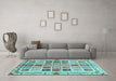 Machine Washable Abstract Light Blue Modern Rug in a Living Room, wshabs700lblu