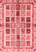 Abstract Red Modern Area Rugs