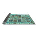 Sideview of Abstract Light Blue Modern Rug, abs700lblu