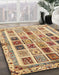 Machine Washable Abstract Red Rug in a Family Room, wshabs700