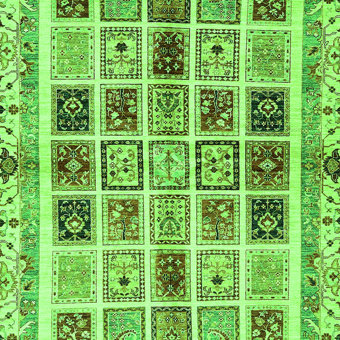 Machine Washable Abstract Green Modern Area Rugs, wshabs700grn