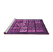 Sideview of Machine Washable Abstract Purple Modern Area Rugs, wshabs701pur