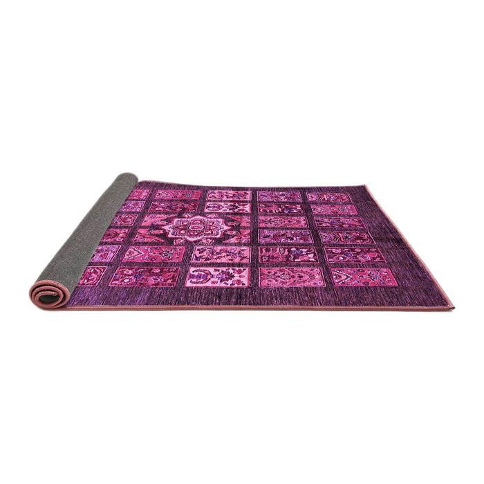 Sideview of Abstract Pink Modern Rug, abs701pnk