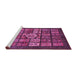 Sideview of Machine Washable Abstract Pink Modern Rug, wshabs701pnk