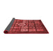 Abstract Red Modern Area Rugs