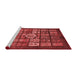 Modern Red Washable Rugs