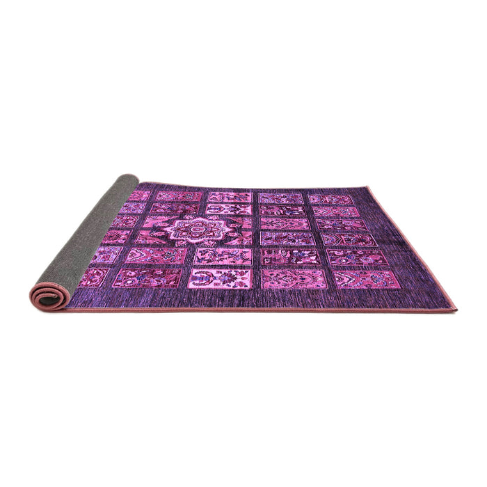 Sideview of Abstract Purple Modern Rug, abs701pur