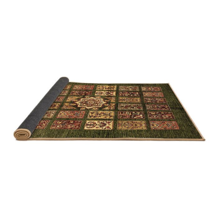 Sideview of Abstract Brown Modern Rug, abs701brn