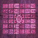 Square Abstract Pink Modern Rug, abs701pnk