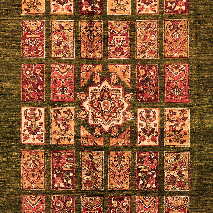 Machine Washable Abstract Orange Modern Area Rugs, wshabs701org