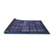 Sideview of Abstract Blue Modern Rug, abs701blu