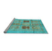 Sideview of Machine Washable Abstract Light Blue Modern Rug, wshabs702lblu