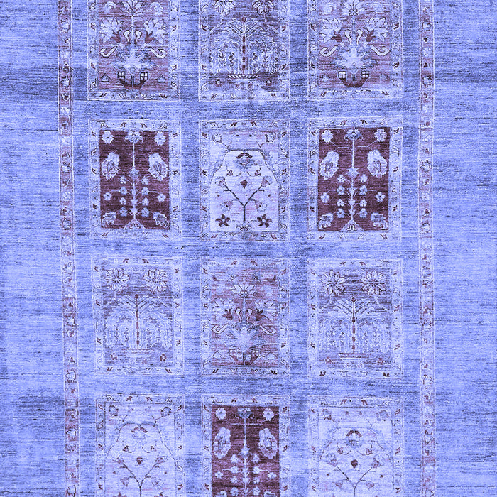 Machine Washable Abstract Blue Modern Rug, wshabs702blu
