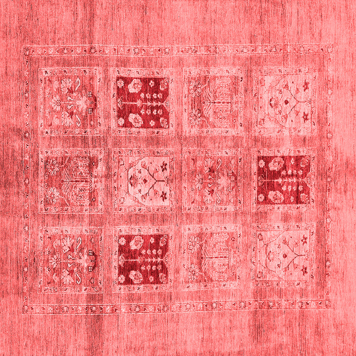 Machine Washable Abstract Red Modern Rug, wshabs702red
