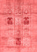 Abstract Red Modern Area Rugs