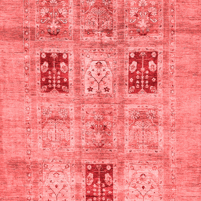 Machine Washable Abstract Red Modern Rug, wshabs702red