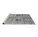 Sideview of Machine Washable Abstract Gray Modern Rug, wshabs702gry