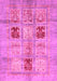 Machine Washable Abstract Pink Modern Rug, wshabs702pnk