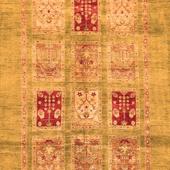 Machine Washable Abstract Orange Modern Area Rugs, wshabs702org