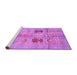 Sideview of Machine Washable Abstract Purple Modern Area Rugs, wshabs702pur