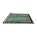 Sideview of Machine Washable Abstract Light Blue Modern Rug, wshabs703lblu