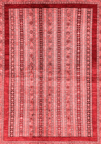 Abstract Red Modern Rug, abs703red