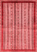 Abstract Red Modern Area Rugs