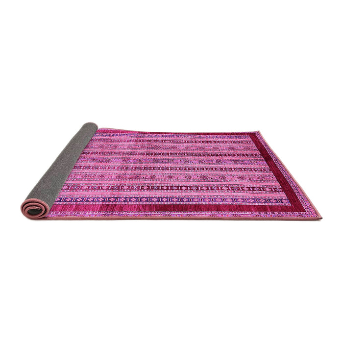 Sideview of Abstract Pink Modern Rug, abs703pnk