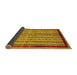 Sideview of Abstract Yellow Modern Rug, abs703yw