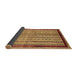 Sideview of Abstract Brown Modern Rug, abs703brn