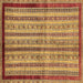 Square Abstract Brown Modern Rug, abs703brn