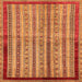 Square Machine Washable Abstract Orange Modern Area Rugs, wshabs703org