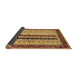 Sideview of Abstract Brown Modern Rug, abs704brn