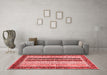 Modern Red Washable Rugs