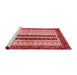 Modern Red Washable Rugs