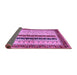 Sideview of Abstract Purple Modern Rug, abs704pur