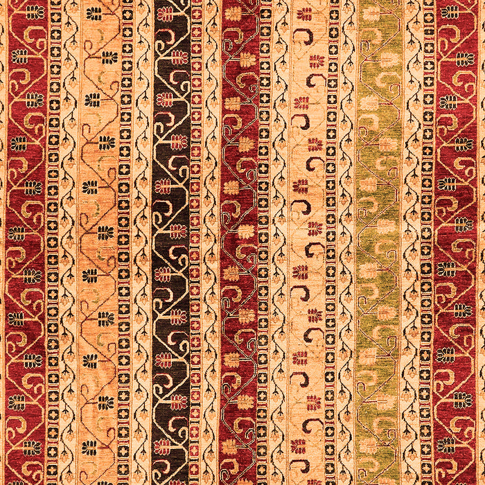 Abstract Orange Modern Rug, abs704org