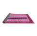 Sideview of Abstract Pink Modern Rug, abs704pnk