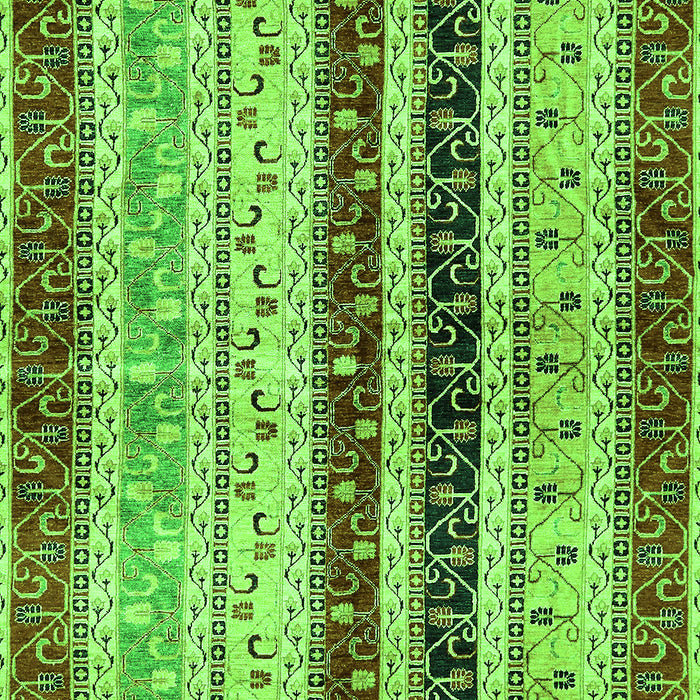 Machine Washable Abstract Green Modern Area Rugs, wshabs704grn