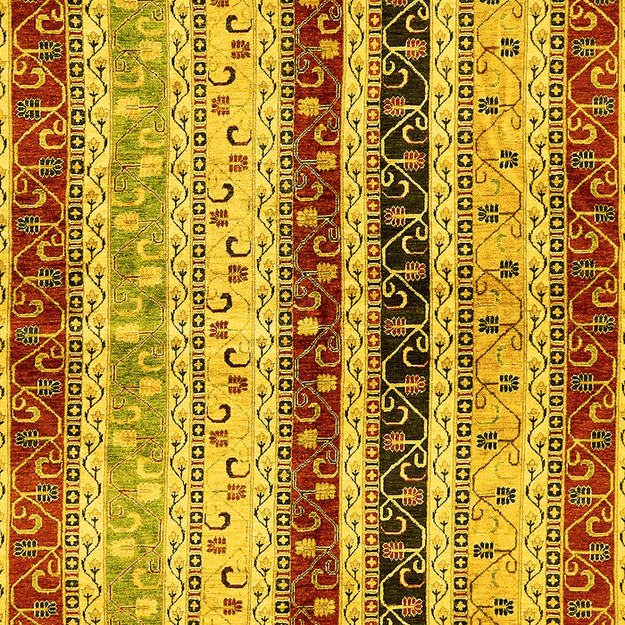 Machine Washable Abstract Yellow Modern Rug, wshabs704yw