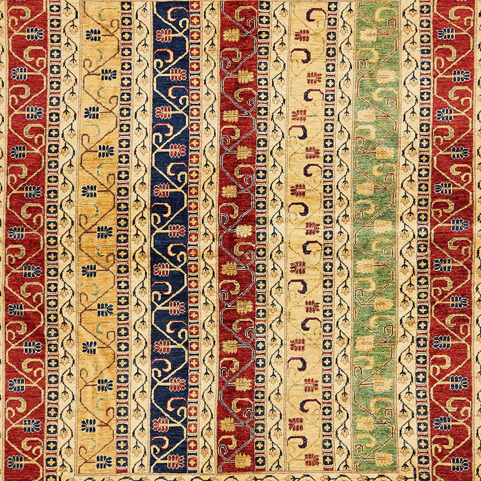 Machine Washable Abstract Fire Brick Red Rug, wshabs704