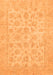 Machine Washable Oriental Orange Traditional Area Rugs, wshabs705org