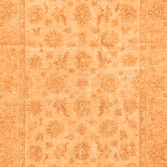 Machine Washable Oriental Orange Traditional Area Rugs, wshabs705org