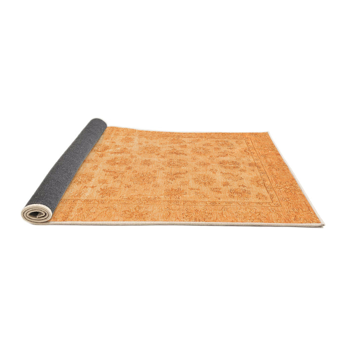 Sideview of Oriental Orange Traditional Rug, abs705org